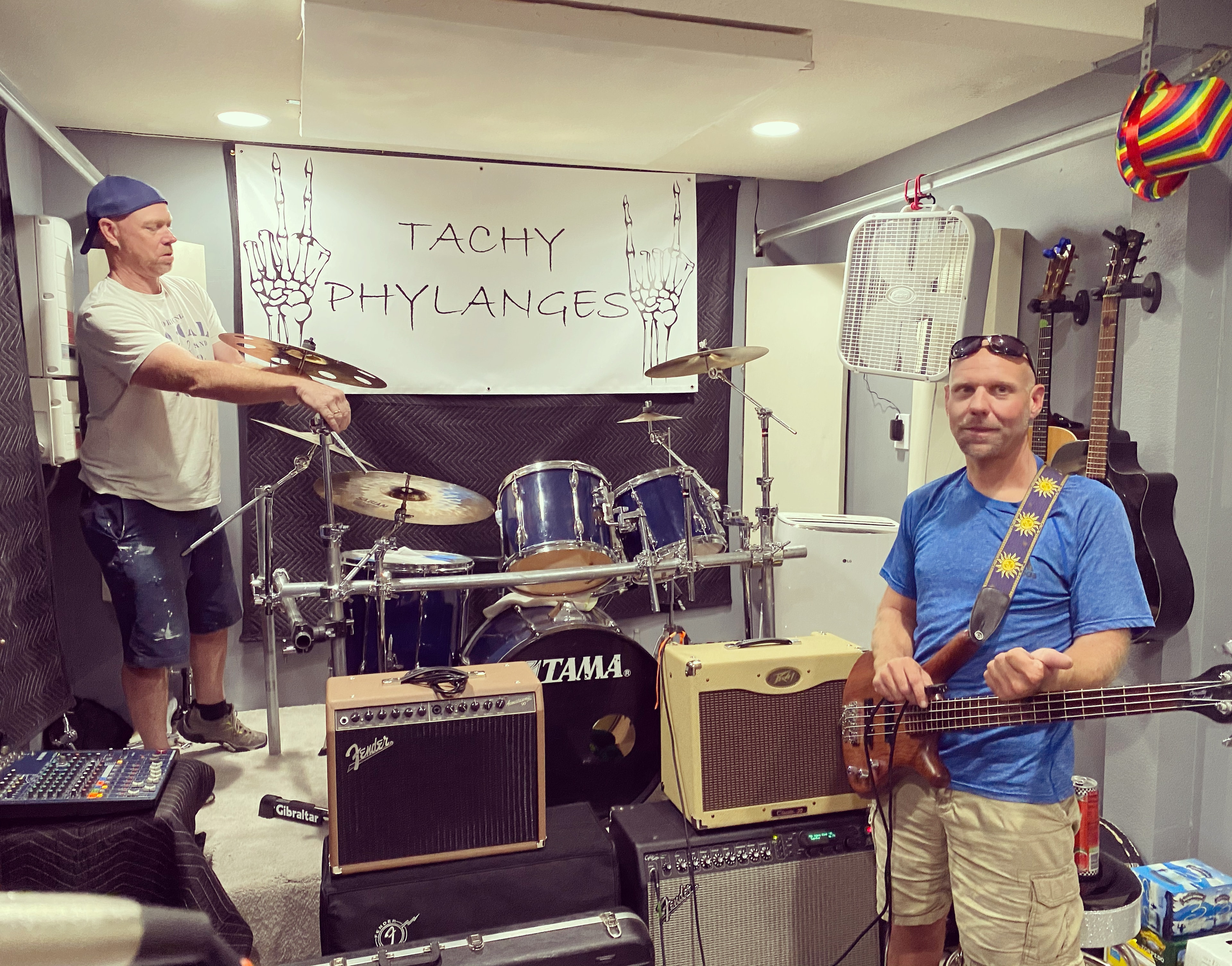 Rock band on stage